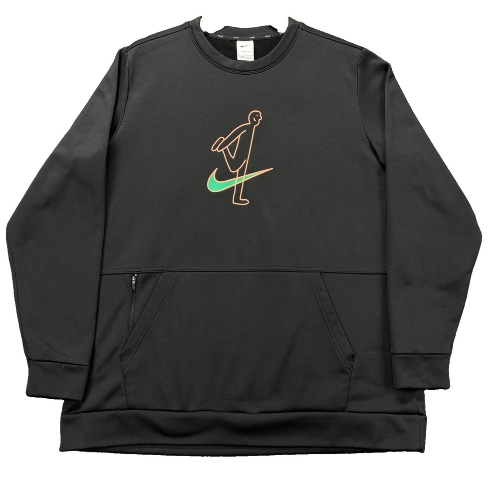 Nike Therma-fit Story Pack Sz L 'Power & Peace' Pullover Mental Health Workout